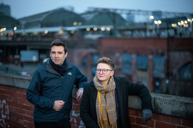Andy Burnham and Bev Craig