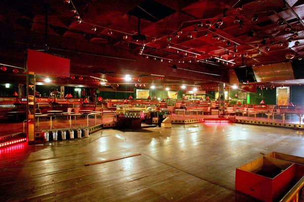 Quaffers nightclub in Stockport just before it was demolished in 2004