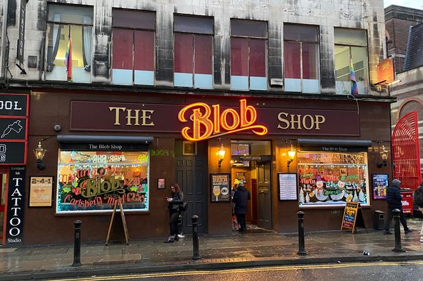 The Blob Shop in Liverpool city centre