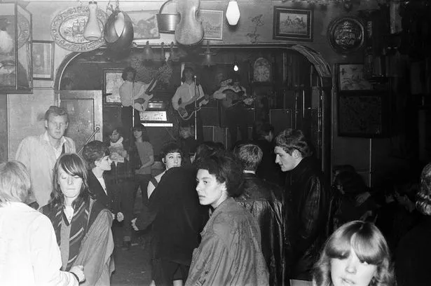 The Sovereign club, a beat coffee bar club in Manchester. November 1964