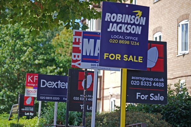 Estate agents signs in London