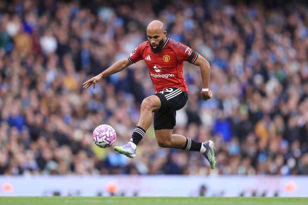 Bryan Mbeumo of Manchester United in action