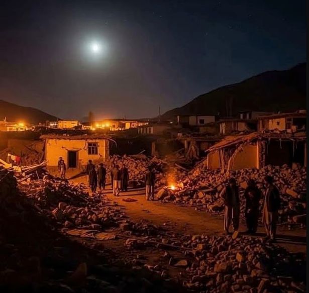 The earthquake hit during the night in Afghanistan