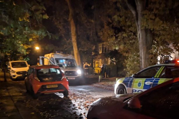Police on St Michael's Road 