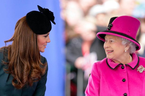The Princess of Wales with the late Queen 