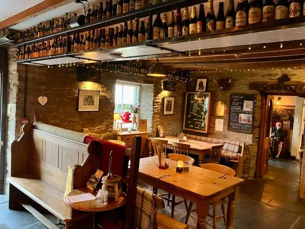 The dining room at the Nag's Head pub