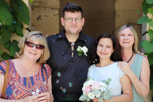 Rory Wilmer and his wife Jana (centre) are fearing for their futures in the UK after Reform UK's plans to scrap Indefinite Leave to Remain were announced