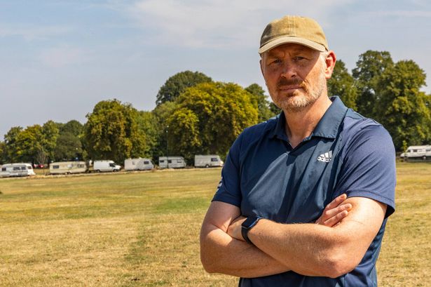 A man wearing a baseball hat