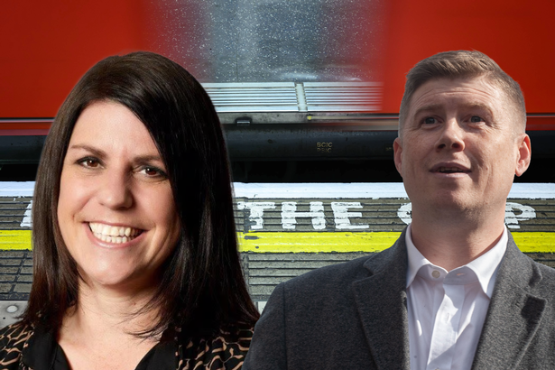 Claire Mann (Transport for London) and Eddie Dempsey (RMT union)
