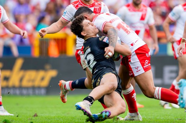 Hull KR's Elliot Minchella copped a sin bin but only received a Grade A charge for his hit on Hull FC's Lewis Martin 