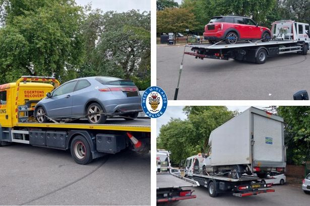 Twenty-seven vehicles were stopped and seized by police in one day