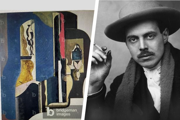 The work of art Abstract Composition was painted in 1921 by Percy Wyndham Lewis