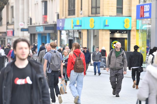 A bust shopping street