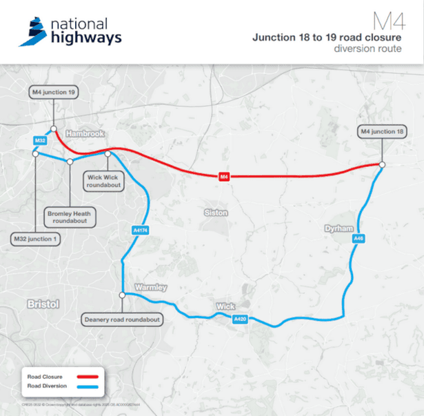 National Highways has put a diversion in place