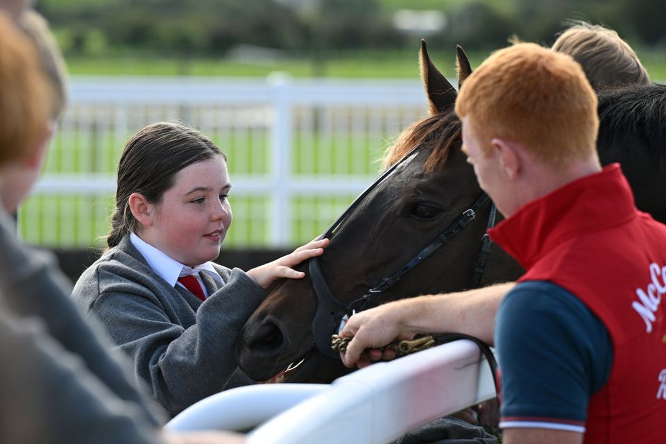 Listowel pupil meeting Jekiki at Listowel Racecourse. Photo Healy Racing.