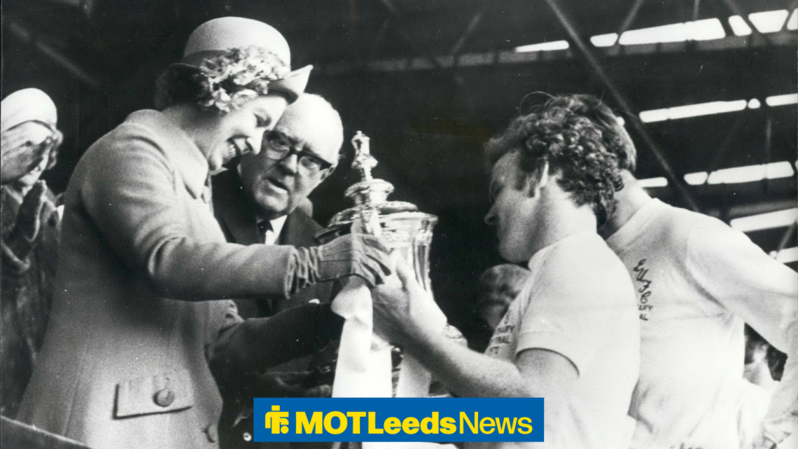 Billy Bremner holding FA Cup