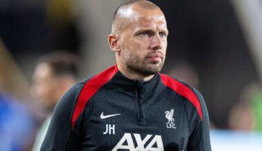 PITTSBURGH - Friday, July 26, 2024: Liverpool's assistant coach John Heitinga during a pre-season friendly match between Liverpool and Real Betis Balompié at the Acrisure Stadium on day three of the club's pre-season tour of the USA. Liverpool won 1-0. (Photo by David Rawcliffe/Propaganda)