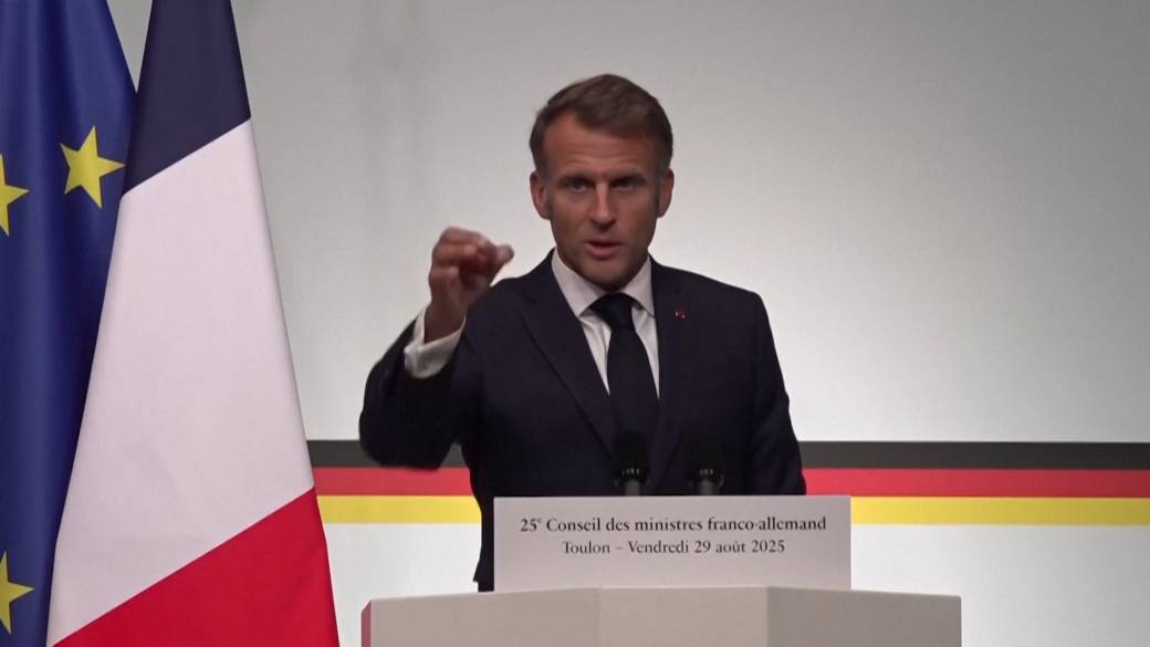 Click to play video: 'Russia says France’s Macron ‘crossed the line’ by calling Putin ‘an ogre’'