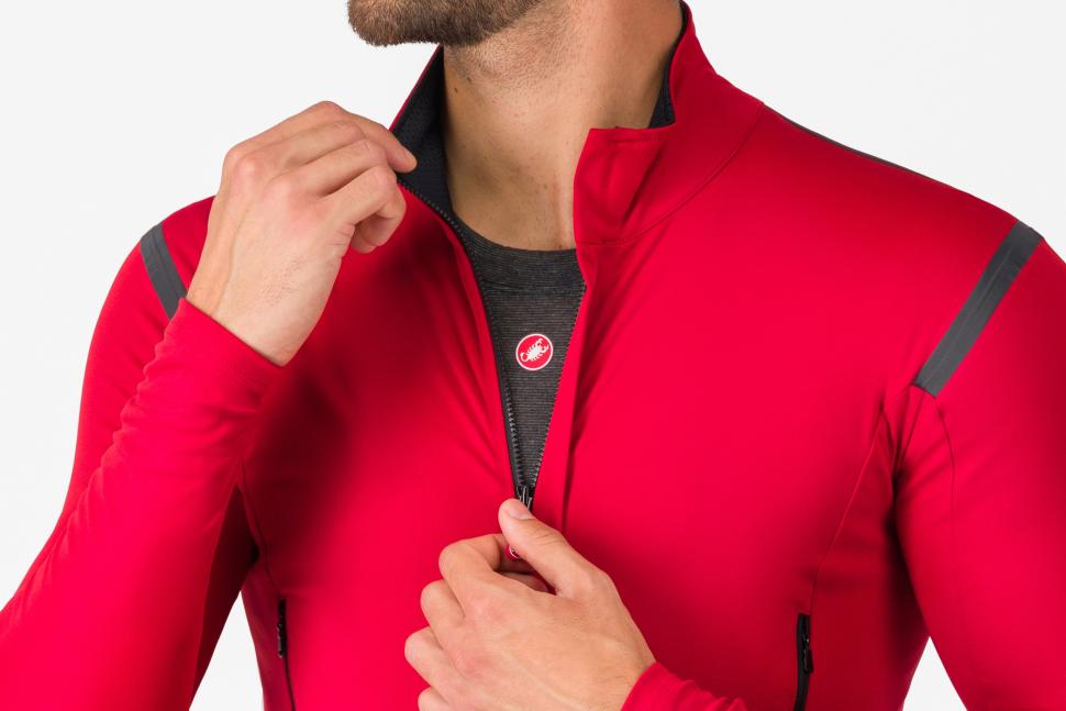 2025 Castelli Perfetto RoS 3 jacket Polartec AirCore zip open studio