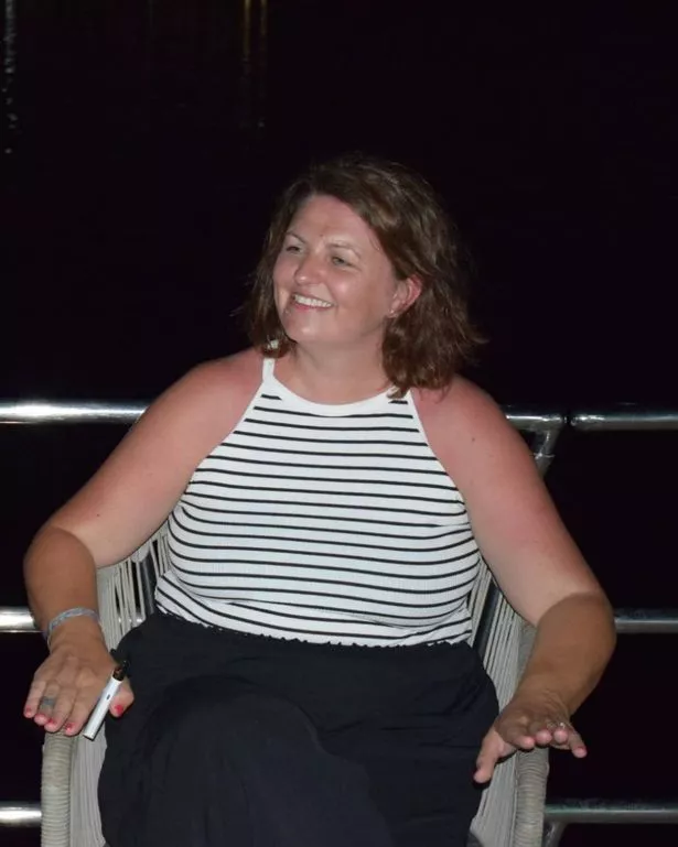 Kelly, before she began using the Simple app to lose weight