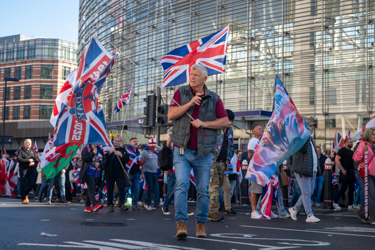 Image: "Unite The Kingdom" Rally And Counter Rally By Stand Up To Racism Takes Place In Central London