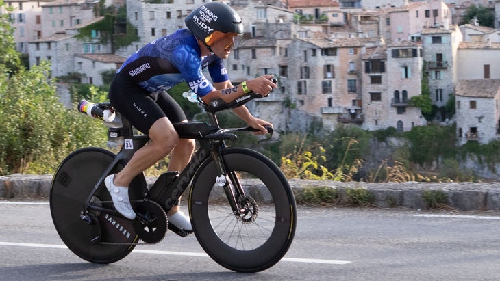 Nick Thompson had the third-fastest bike split at the 2025 Ironman World Championship in Nice.