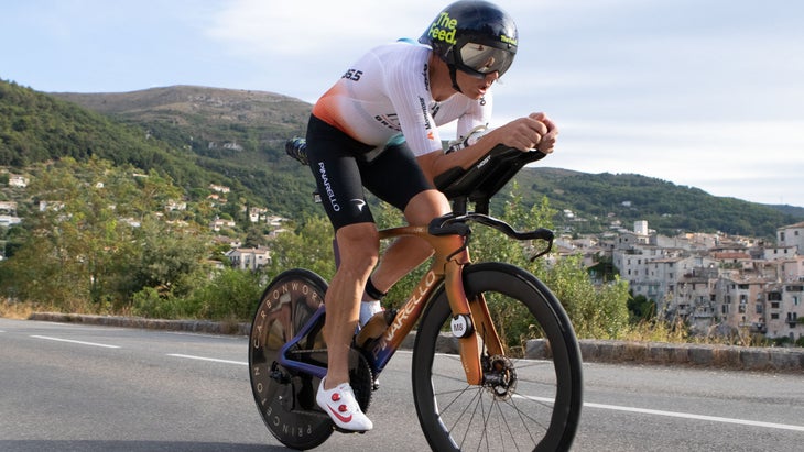Cam Wurf had the seventh-fastest bike split at the 2025 Ironman World Championship in Nice.