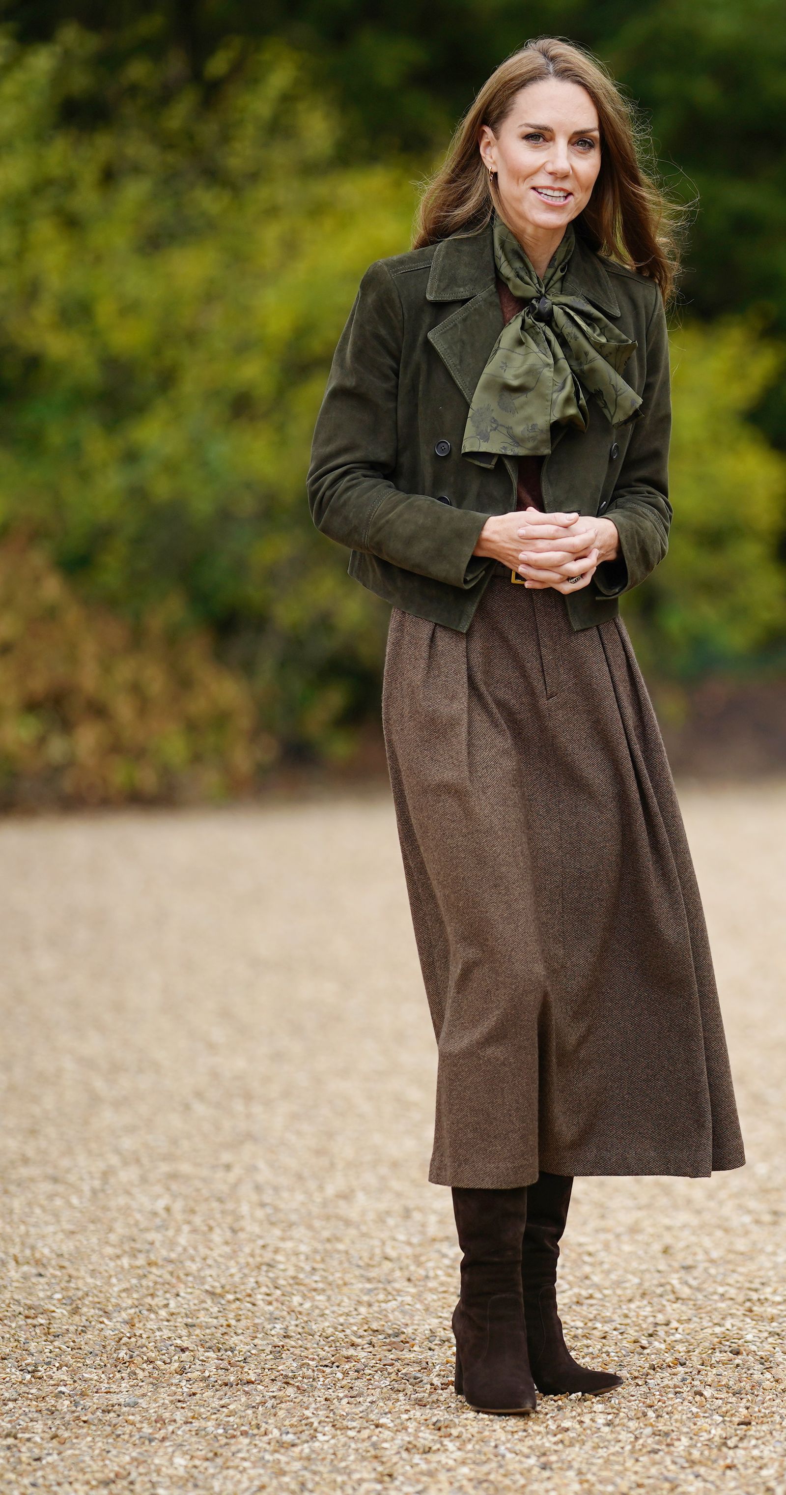 Catherine Prinzessin von Wales  in den Frogmore Gardens während des Staatsbesuchs des Präsidenten der Vereinigten...