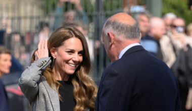 An emotional reunion: Kate Middleton is welcomed to Suffolk by Prince George's godfather