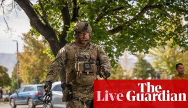 Charlie Kirk shooting latest: search for killer under way as Trump vows crackdown on ‘political violence’ | Charlie Kirk shooting