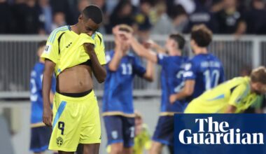 World Cup qualifying: Isak returns in Sweden loss as Italy edge 5-4 thriller with Israel | World Cup 2026 qualifiers