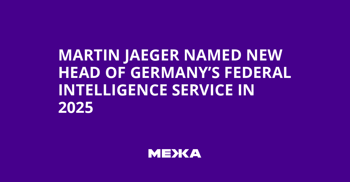 Martin Jaeger Named New Head of Germany’s Federal Intelligence Service in 2025 | Ukraine news