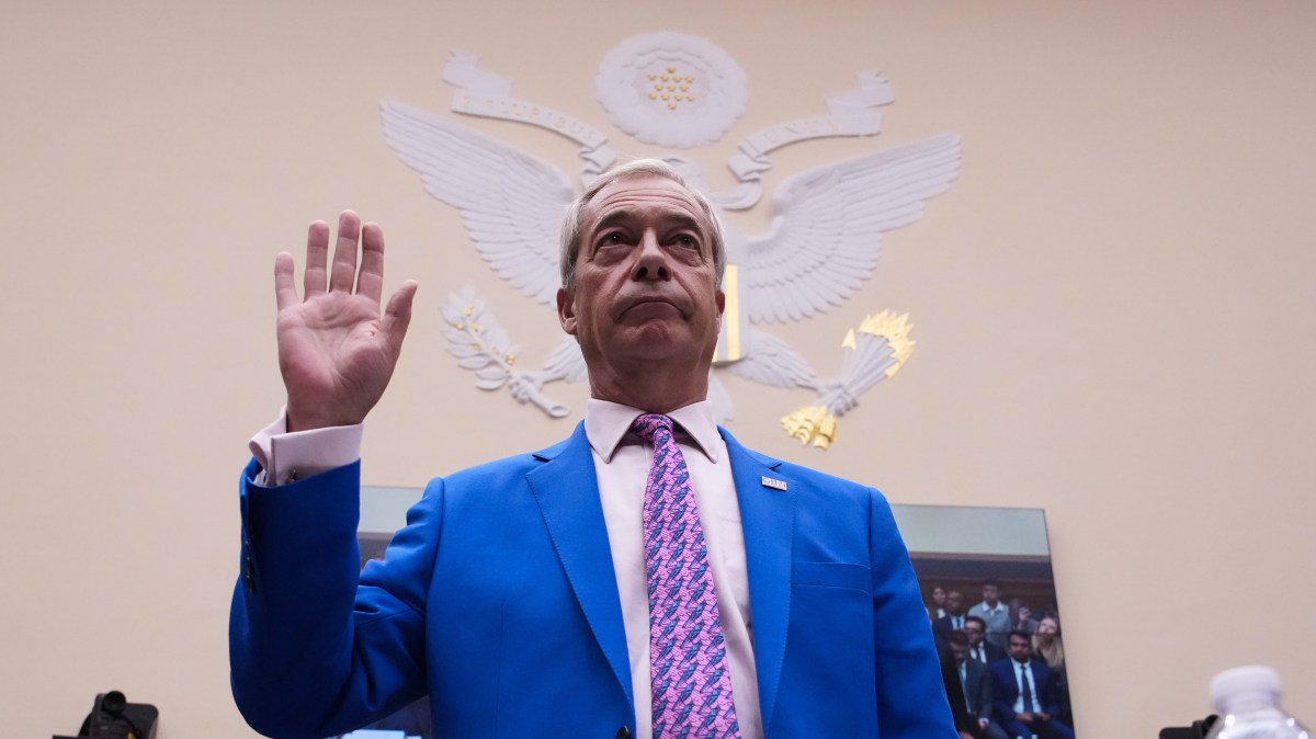 Nigel Farage says Britain is an authoritarian state like North Korea — hearing live