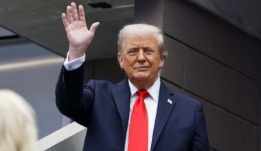 Start of US Open final delayed over Donald Trump security checks