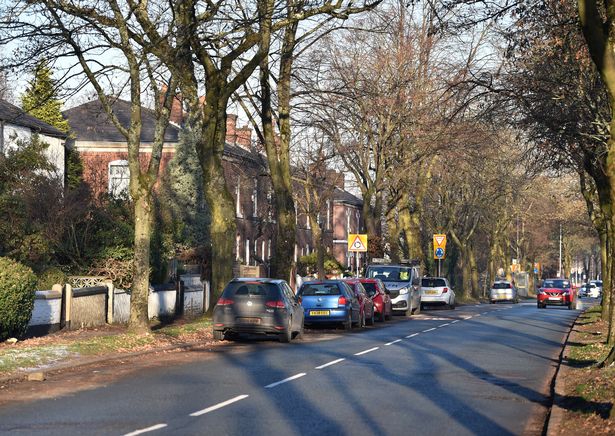 General view of Moss Lane in Whitefield