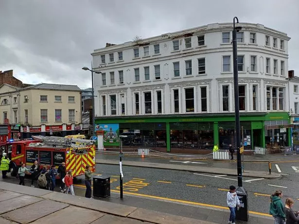 Emergency services on Berry Street in Liverpool city centre