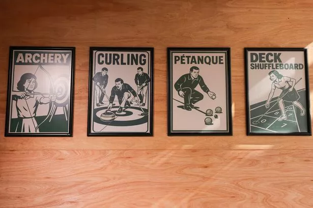 The space features a number of old school games and activities 