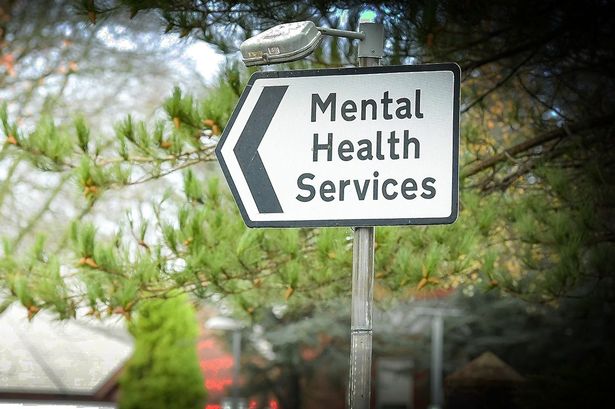 'Mental health services' sign