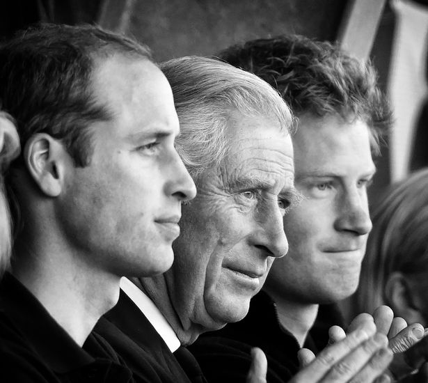 Prince William, King Charles and PRince Harry