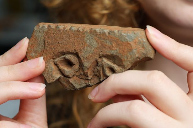 A picture of the carving of the Pictish face