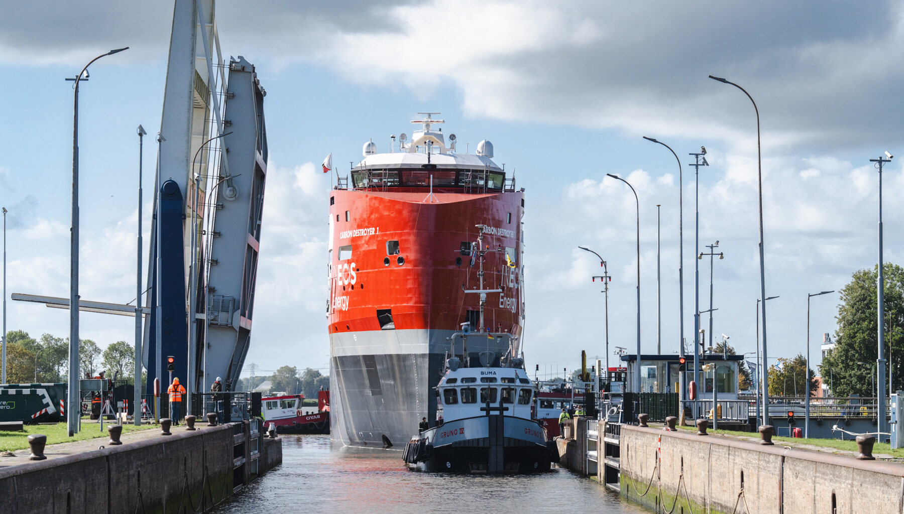 Carbon Destroyer 1 leaves shipyard, readies for CO2 transport in Europe