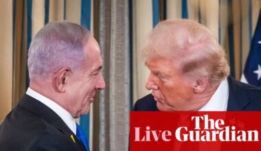 Netanyahu says he did not agree to Palestinian state as part of Trump Gaza plan, and IDF will remain ‘in most of the territory’ – live | Gaza