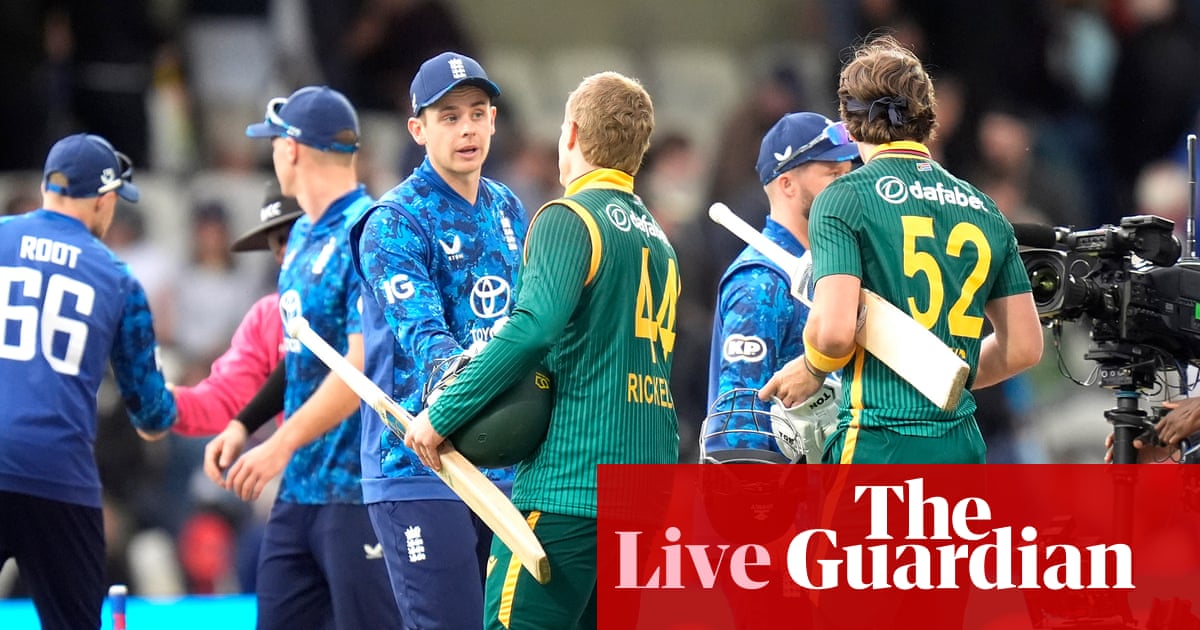 England thrashed by South Africa with 175 balls to spare: first men’s one-day international – as it happened | England cricket team