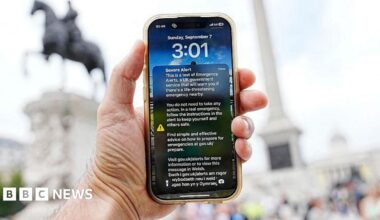 Emergency test alert sent to mobile phones across the UK - live updates