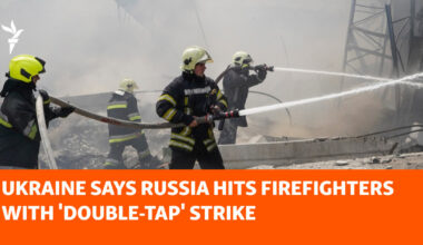 Ukraine Says Russia Hits Firefighters With 'Double-Tap' Strike