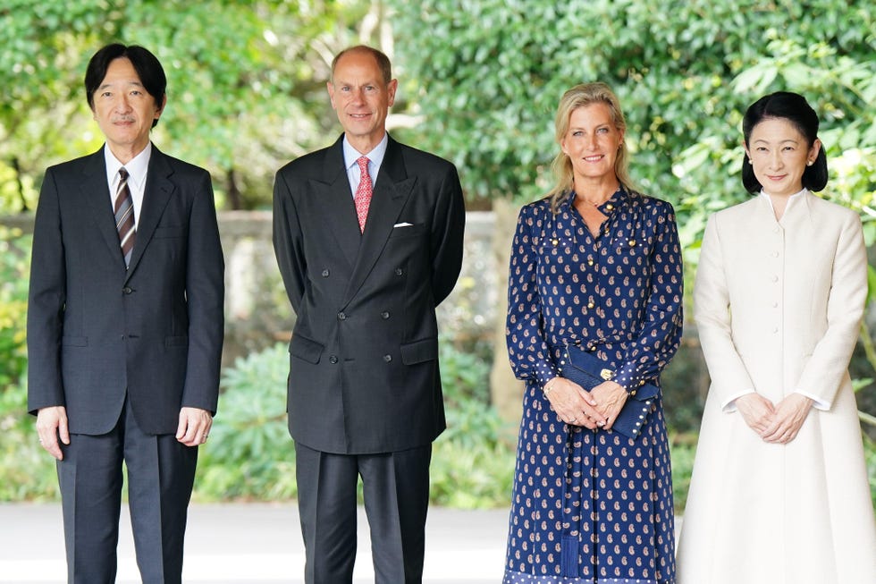 alamy live news. 3cn3x19 the duke and duchess of edinburgh during an audience with their imperial highnesses crown prince and crown princess akishino, at the akasaka residence in tokyo, on day one of their visit to japan. picture date: friday september 19, 2025. this is an alamy live news image and may not be part of your current alamy deal . if you are unsure, please contact our sales team to check.