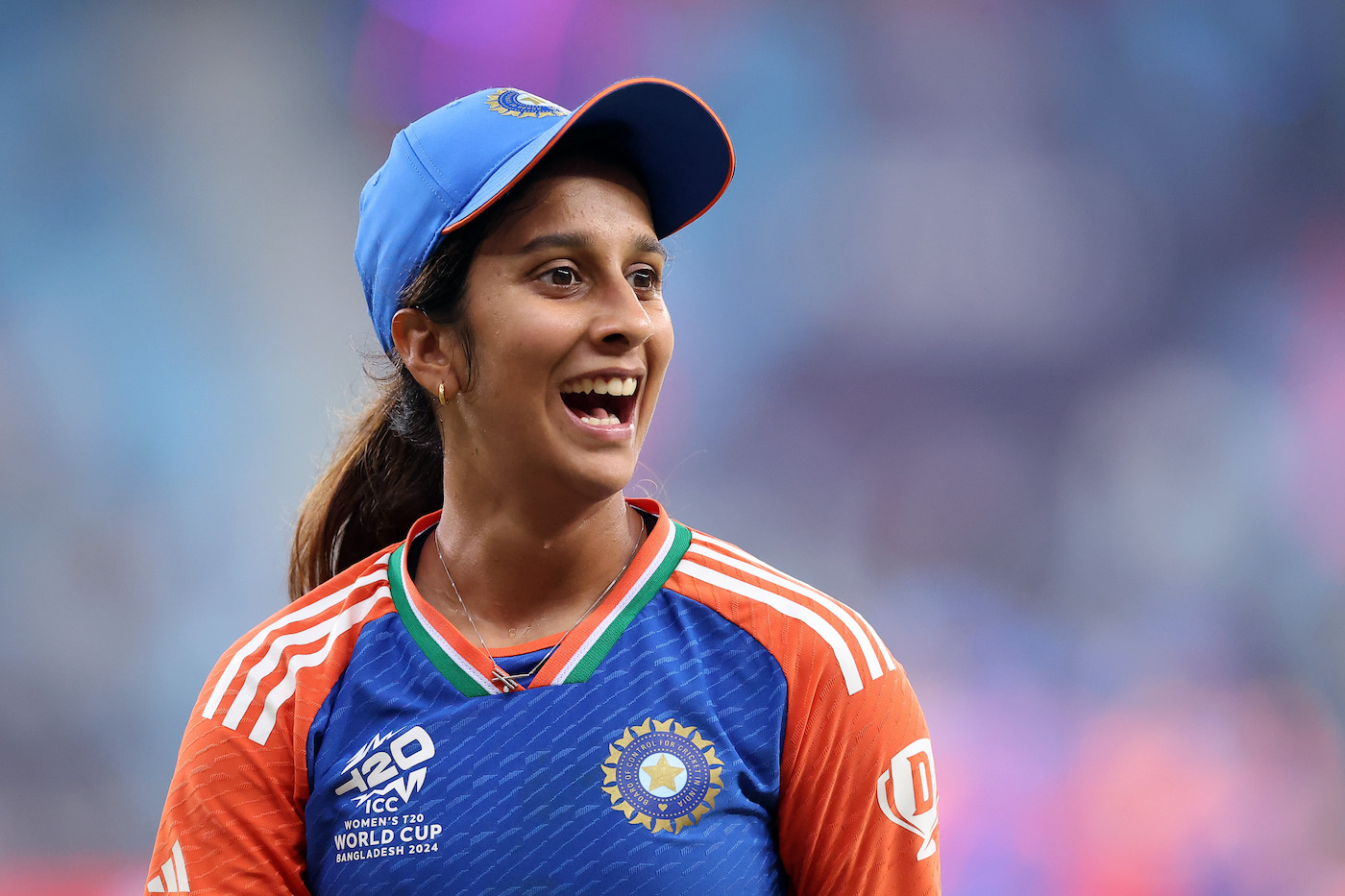 Jemimah Rodrigues is delighted out on the field