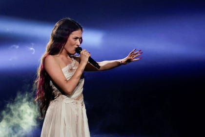 Eden Golan, representing Israel, performs 'Hurricane' during the Grand Final of the 2024 Eurovision Song Contest, in Malmo, Sweden.