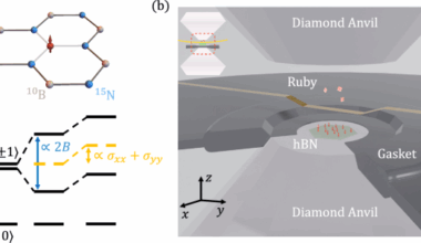 Probing stress and magnetism at high pressures with two-dimensional quantum sensors