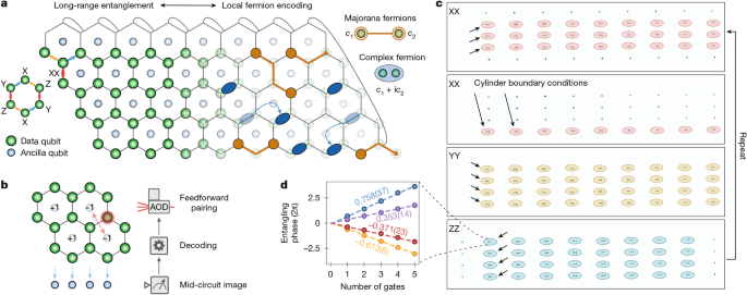 Probing the Kitaev honeycomb model on a neutral-atom quantum computer